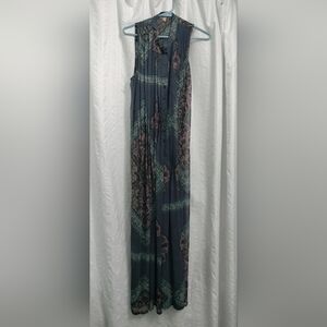 Free People Multicolor Paisley Sheer Wide Legged Pants